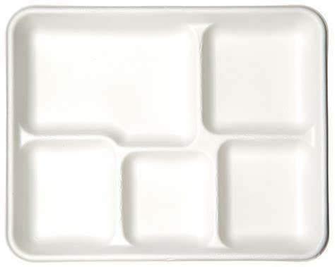 5 Compartment Meal Tray 25s