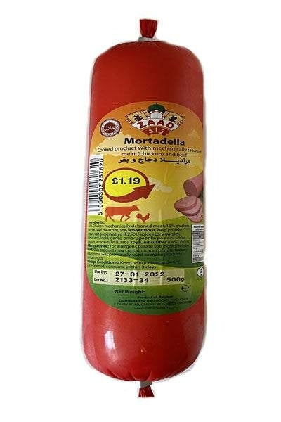 Zaad Mortadella (Sausage) Chicken & Beef 500g