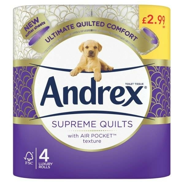 Andrx Supreme Quilts Toilet Tissue 4s