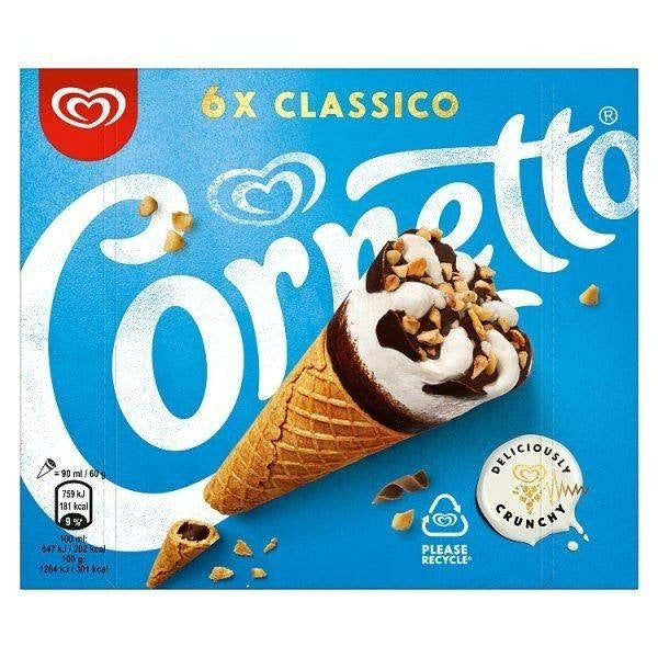 Walls Cornetto Classic 6 Pack