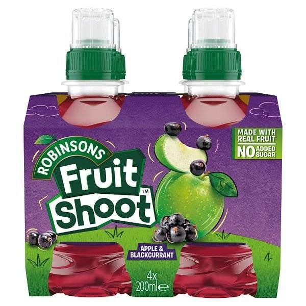 Robinsons Fruit Shoot NAS Apple & Blackcurrant 4s