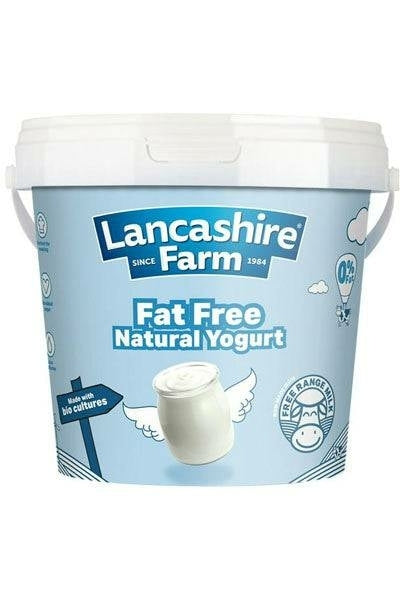 Lancashire Farm Fat Free Natural Yogurt 1kg