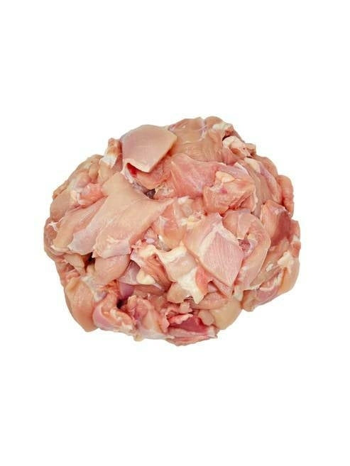 Halal Chicken Boneless Thigh Diced 500g